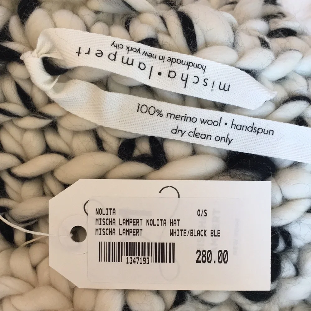 Mischa Lampert Nolita Hat White/Black Blend